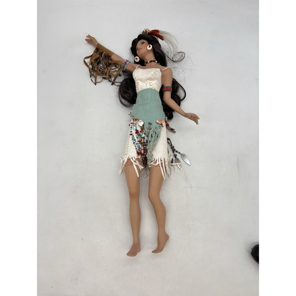 Ashton Drake Galleries Spirit of the Snow Owl Indian Porcelain Doll 2004 RARE